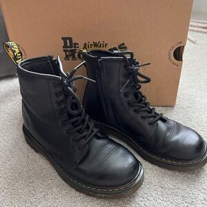 Kids Black Doc Martens boots US size 3